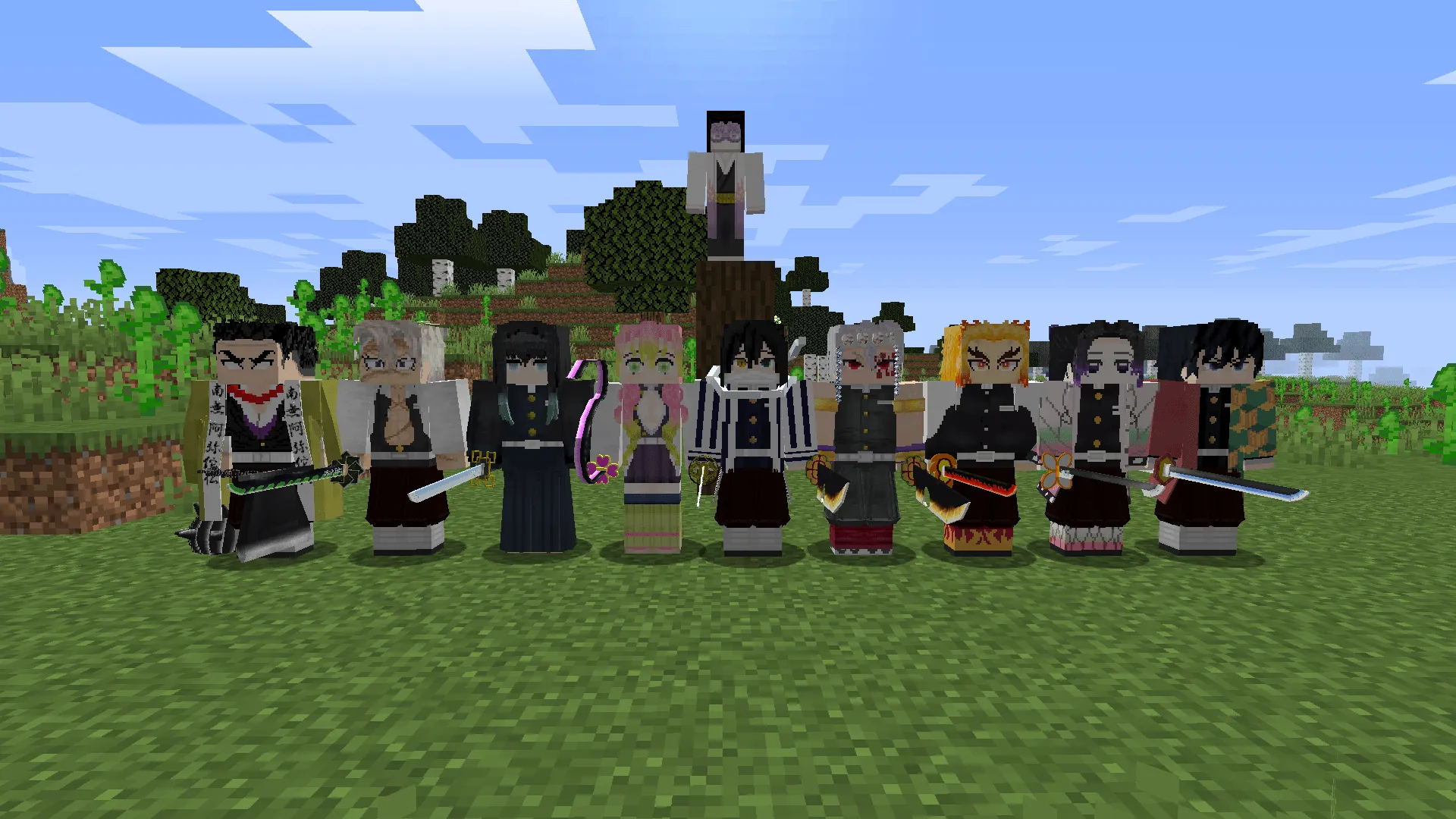 Demon Slayer: Kimetsu No Yaiba — скриншот 12 (Модпаки, Minecraft)