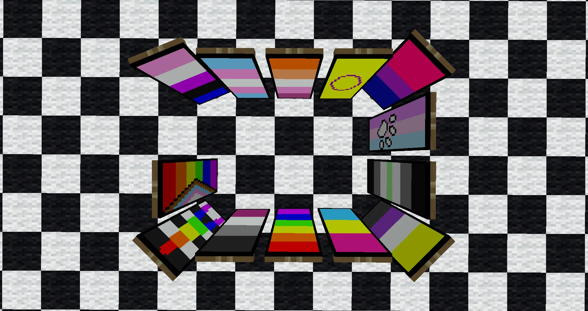 Pride Banners — скриншот 1 (Моды, Minecraft)