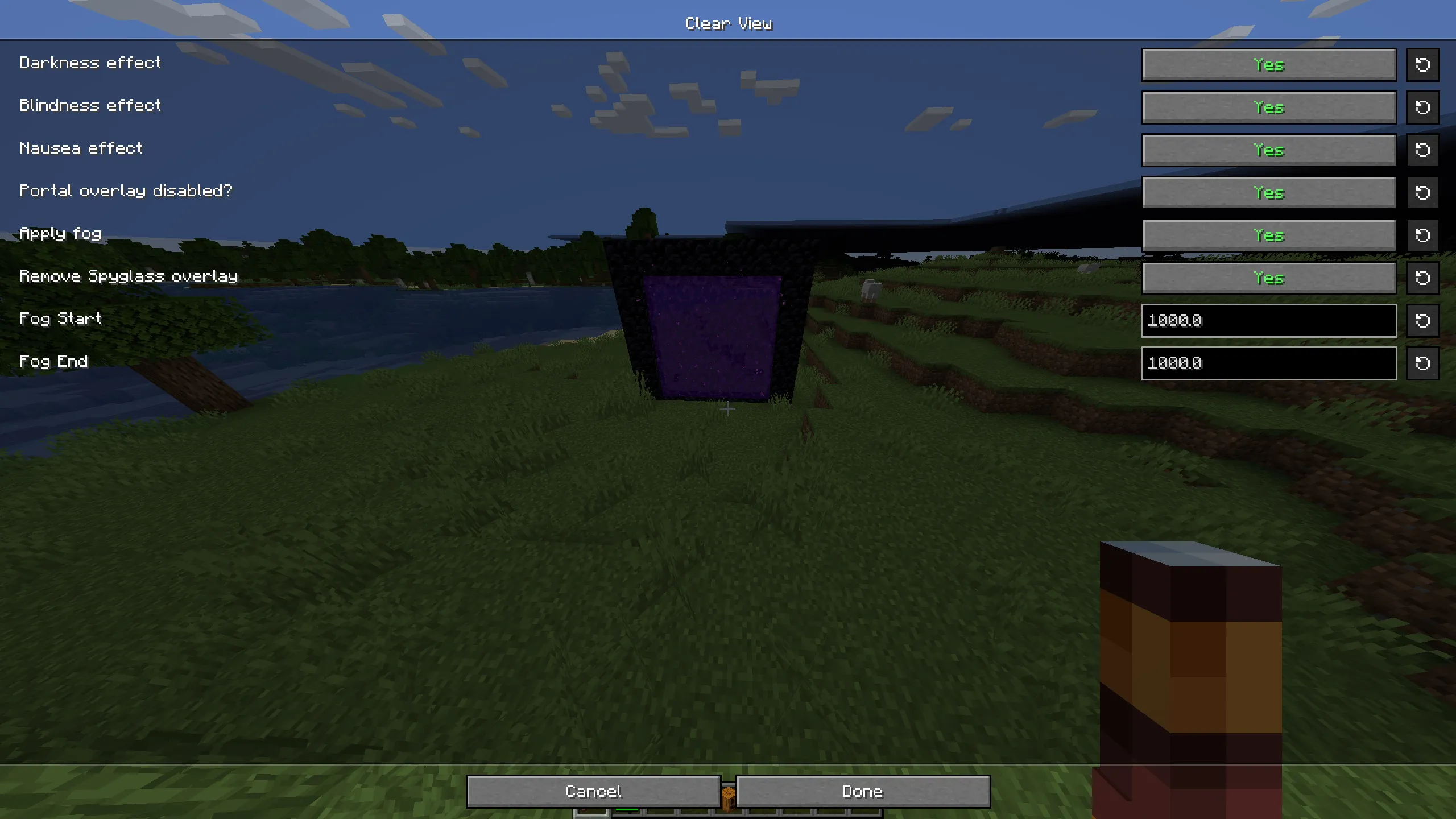 Clearviews, Моды, Minecraft