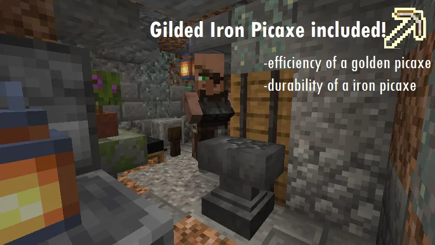 Extra Structures! (GILDED IRON PICAXE) — скриншот 4 (Моды, Minecraft)
