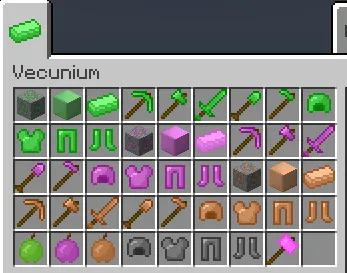 vecunium, Моды, Minecraft