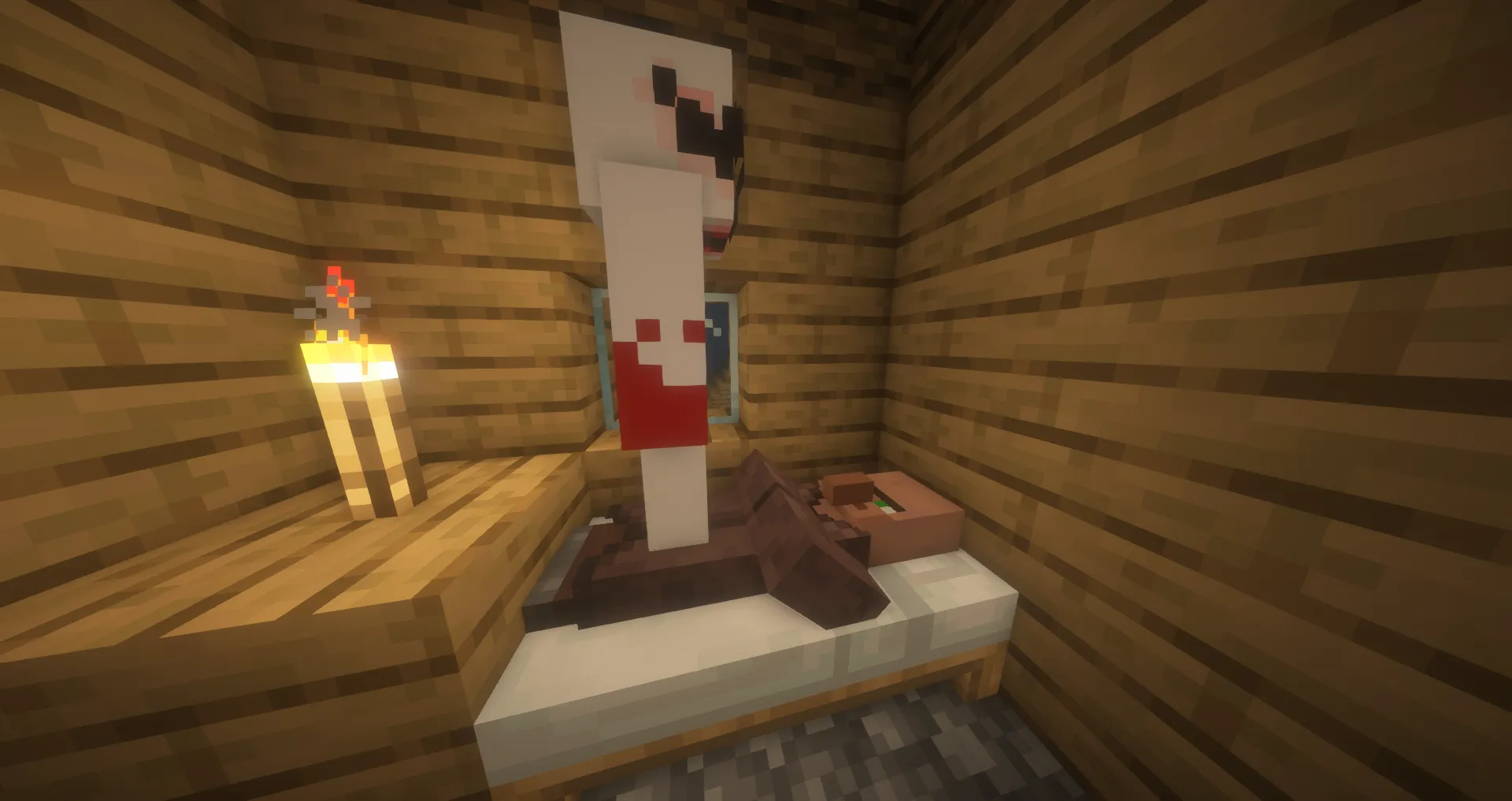 The Haunting of Can't Sleep [Reimagined] by ZZiggs [Creepypasta] — скриншот 2 (Моды, Minecraft)