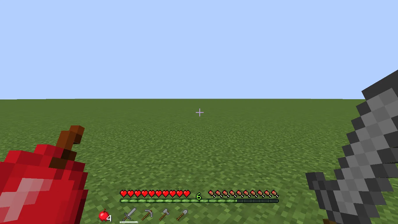 Hidden Hotbar — скриншот 1 (Текстуры, Minecraft)
