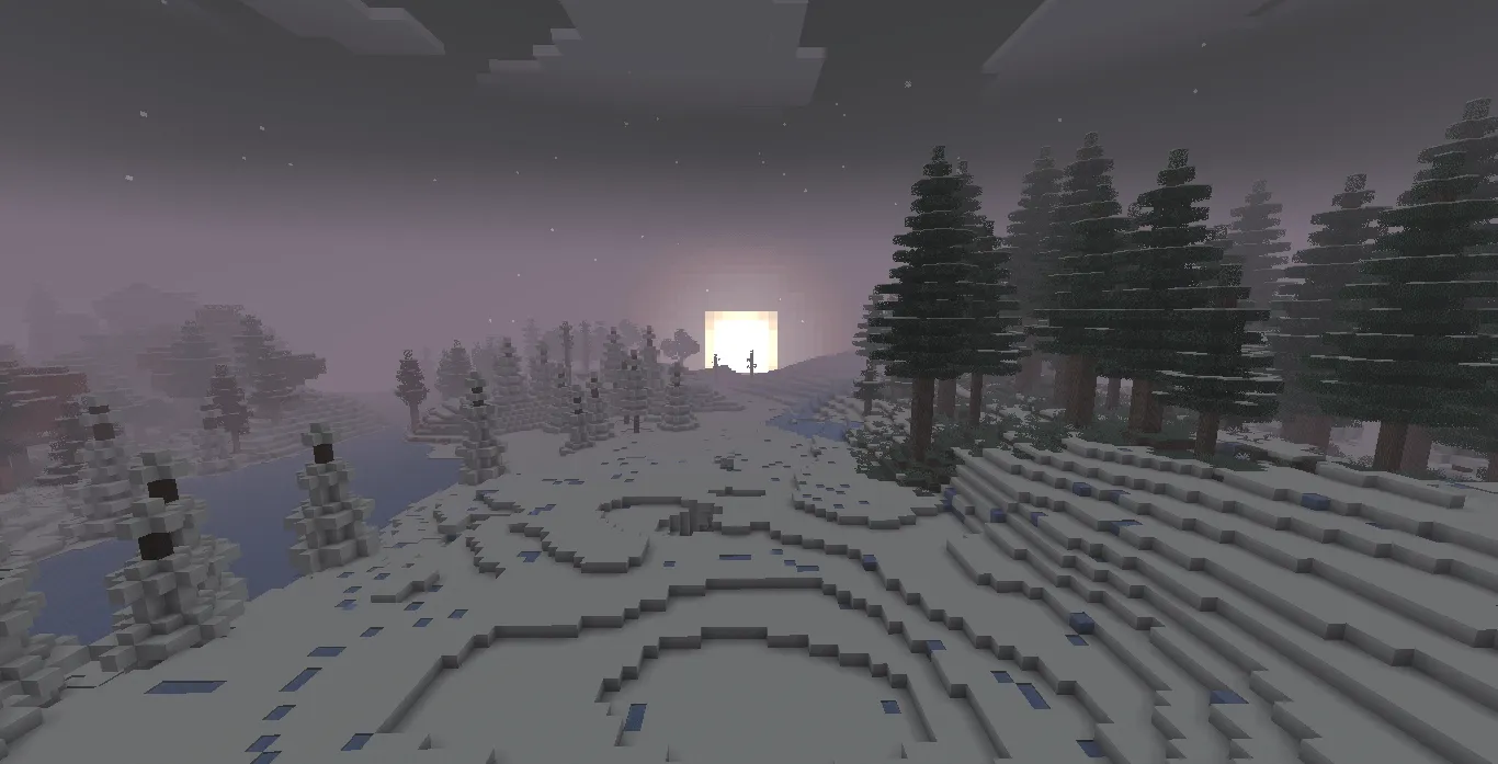 Winter Waters & Snowy Skies — скриншот 2 (Текстуры, Minecraft)