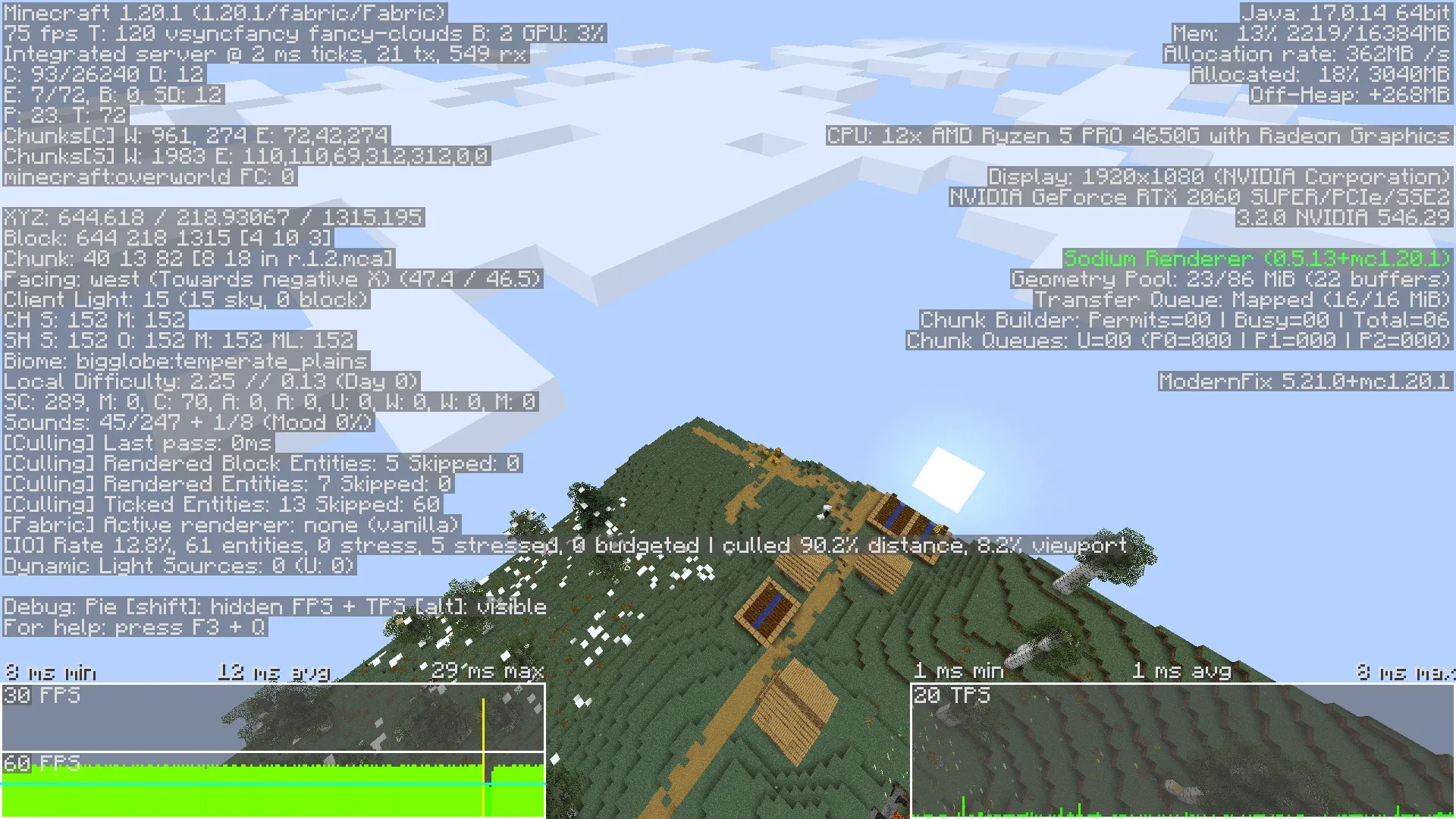 Big Globe Optimized (FABRIC) — скриншот 3 (Модпаки, Minecraft)