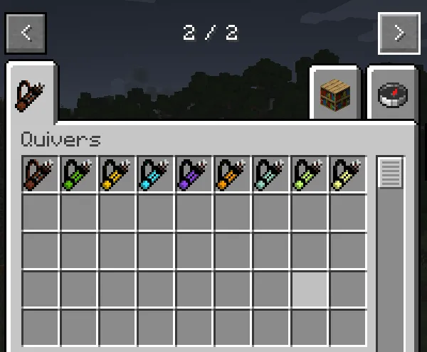 Quivers+, Моды, Minecraft