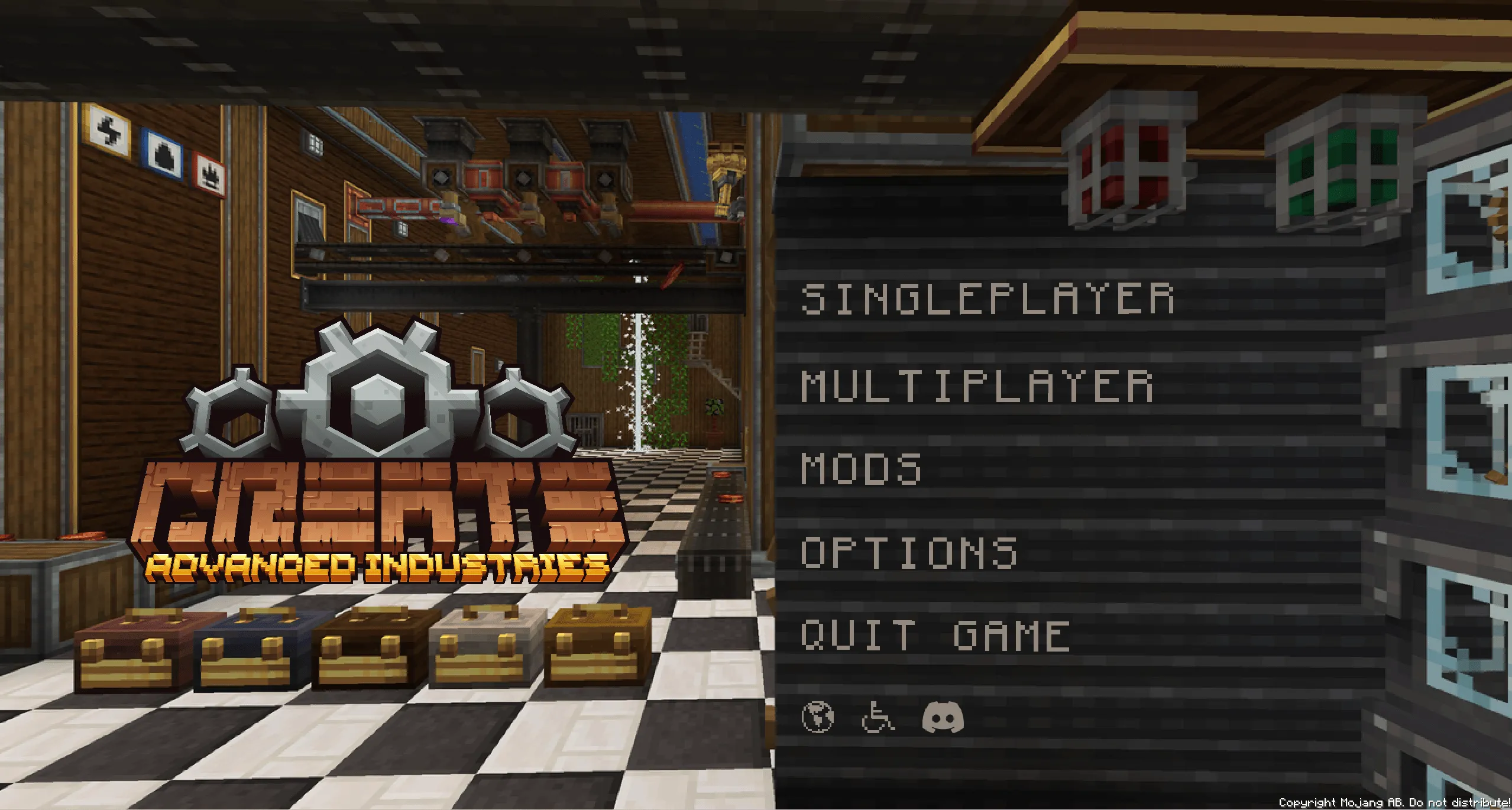 Create: Advanced Industries (Main Menu) — скриншот 1 (Текстуры, Minecraft)