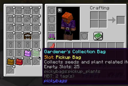 Picky Bags, Моды, Minecraft