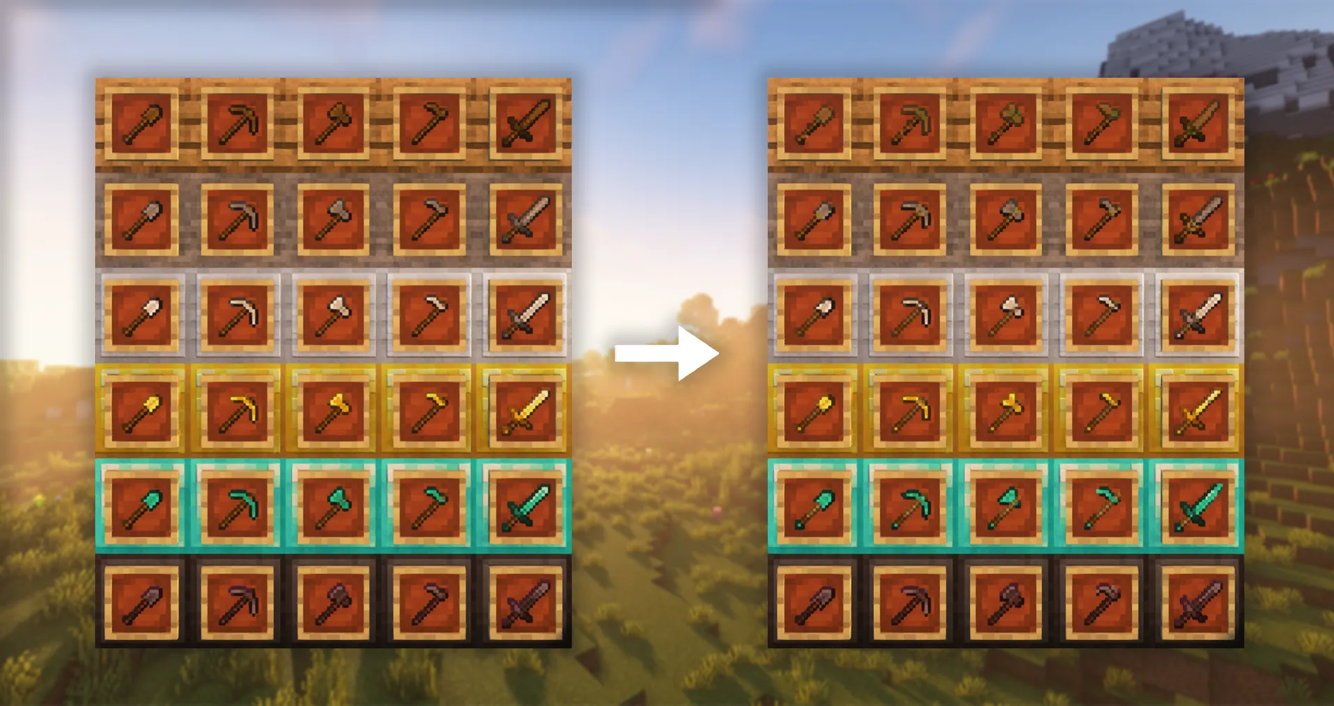 Unique Tools! — скриншот 2 (Текстуры, Minecraft)