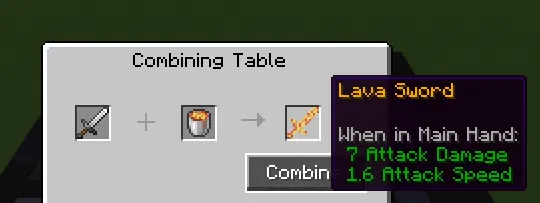 Combine Anything (30+ Items), Моды, Minecraft