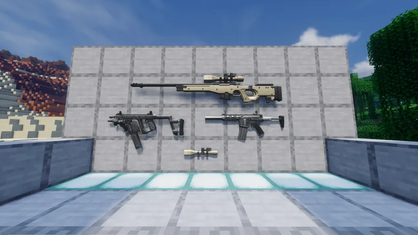 [TACZ]Call of Duty Ghost Gunpack — скриншот 1 (Кастомизации, Minecraft)
