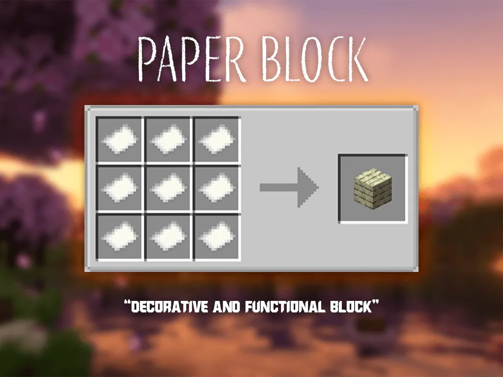 Paper RENOVATED — скриншот 7 (Моды, Minecraft)