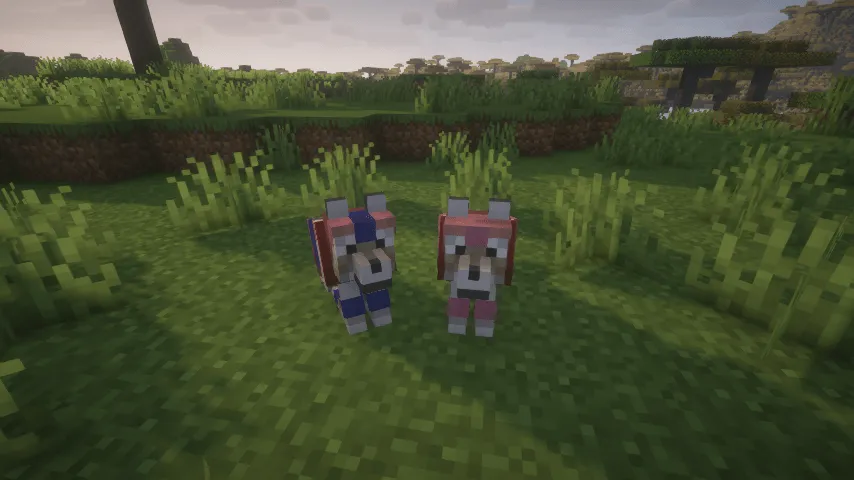 Armored Paws Backport (Wolf Armor) — скриншот 4 (Моды, Minecraft)