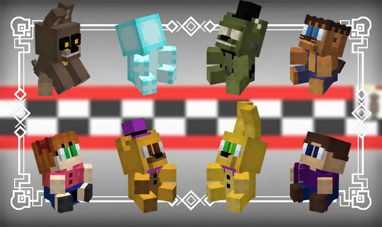 FNAF Ultimate Custom Plushies — скриншот 5 (Текстуры, Minecraft)