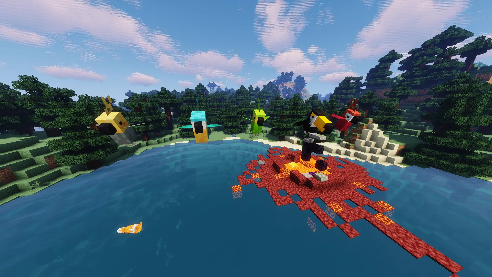 Chonky Parrots — скриншот 1 (Текстуры, Minecraft)