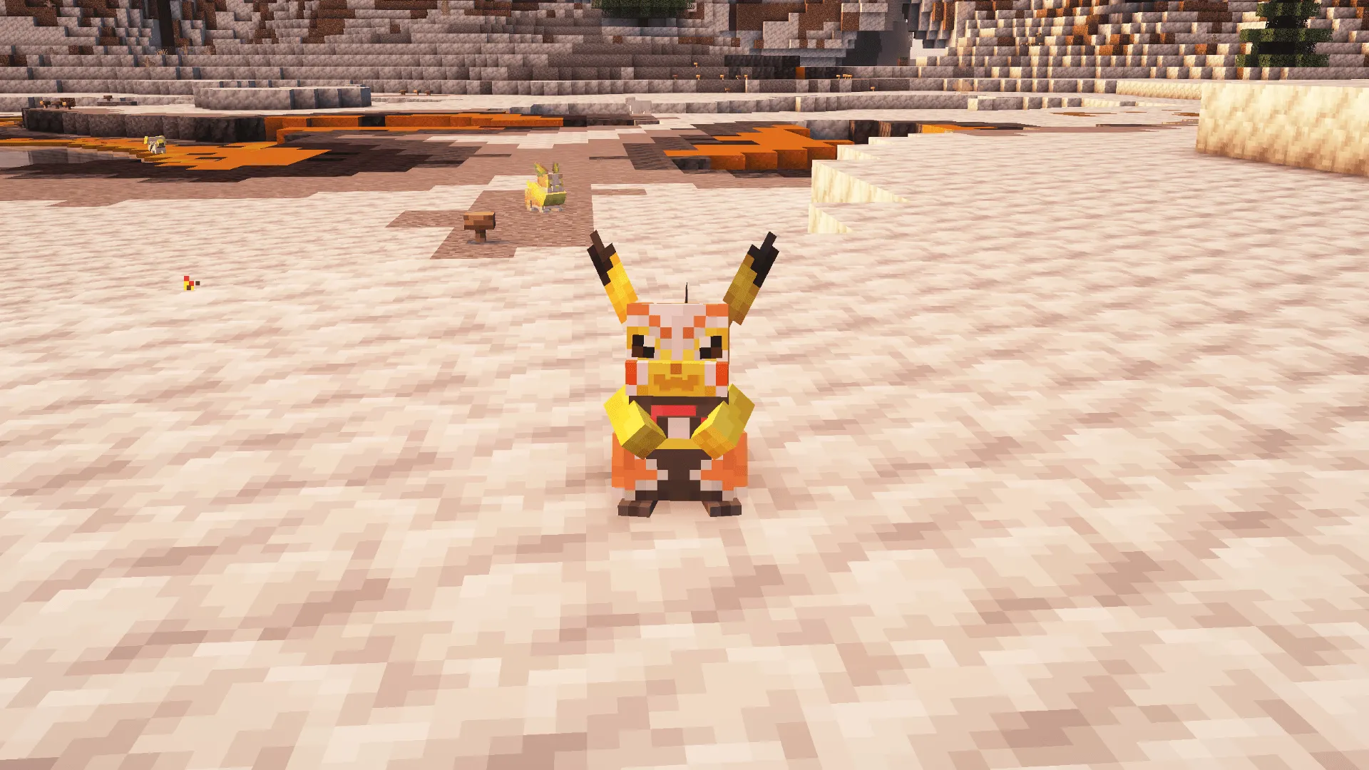 Cobblemon - Pikachu Libre, Текстуры, Minecraft