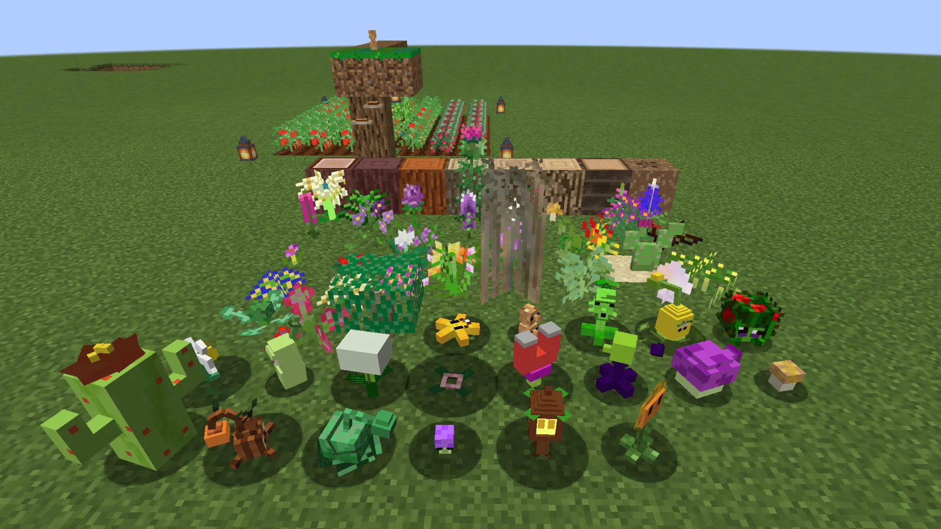 Plants vs Zombies From dokkomari — скриншот 5 (Моды, Minecraft)
