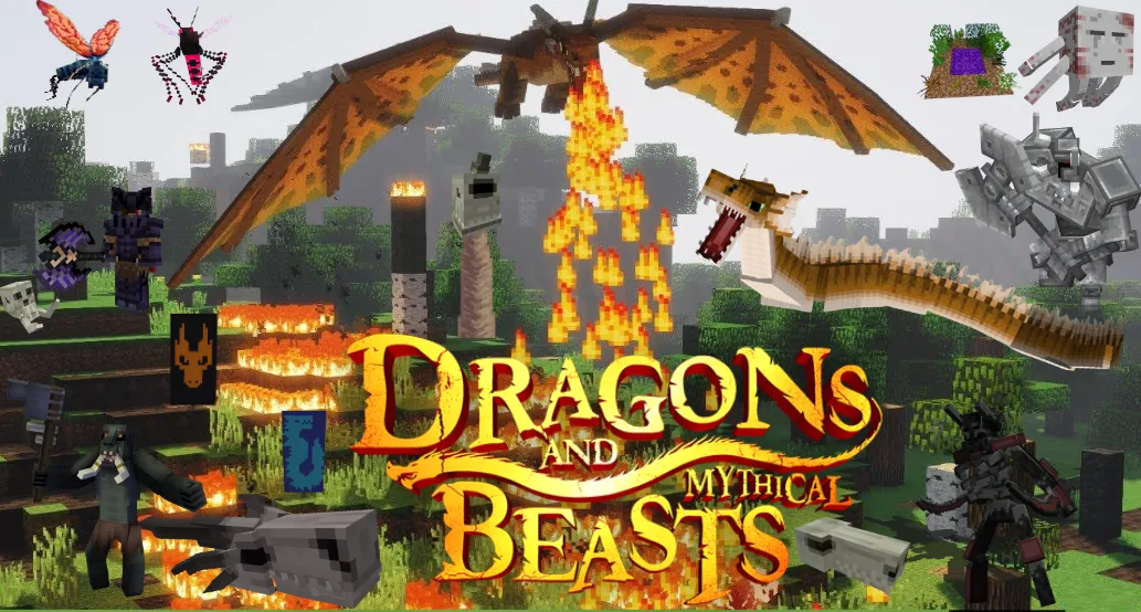 Dragons & Mythical Beasts — скриншот 8 (Модпаки, Minecraft)