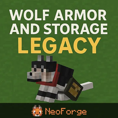 Wolf Armor & Storage Legacy — скриншот 1 (Моды, Minecraft)