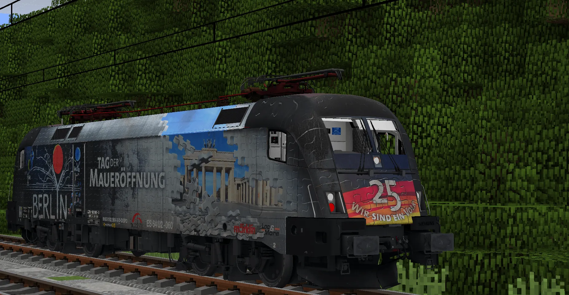 [IR/Immersiverailroading] ES64U2 Akiem MÁV RAIL TOURS Taurus — скриншот 3 (Текстуры, Minecraft)