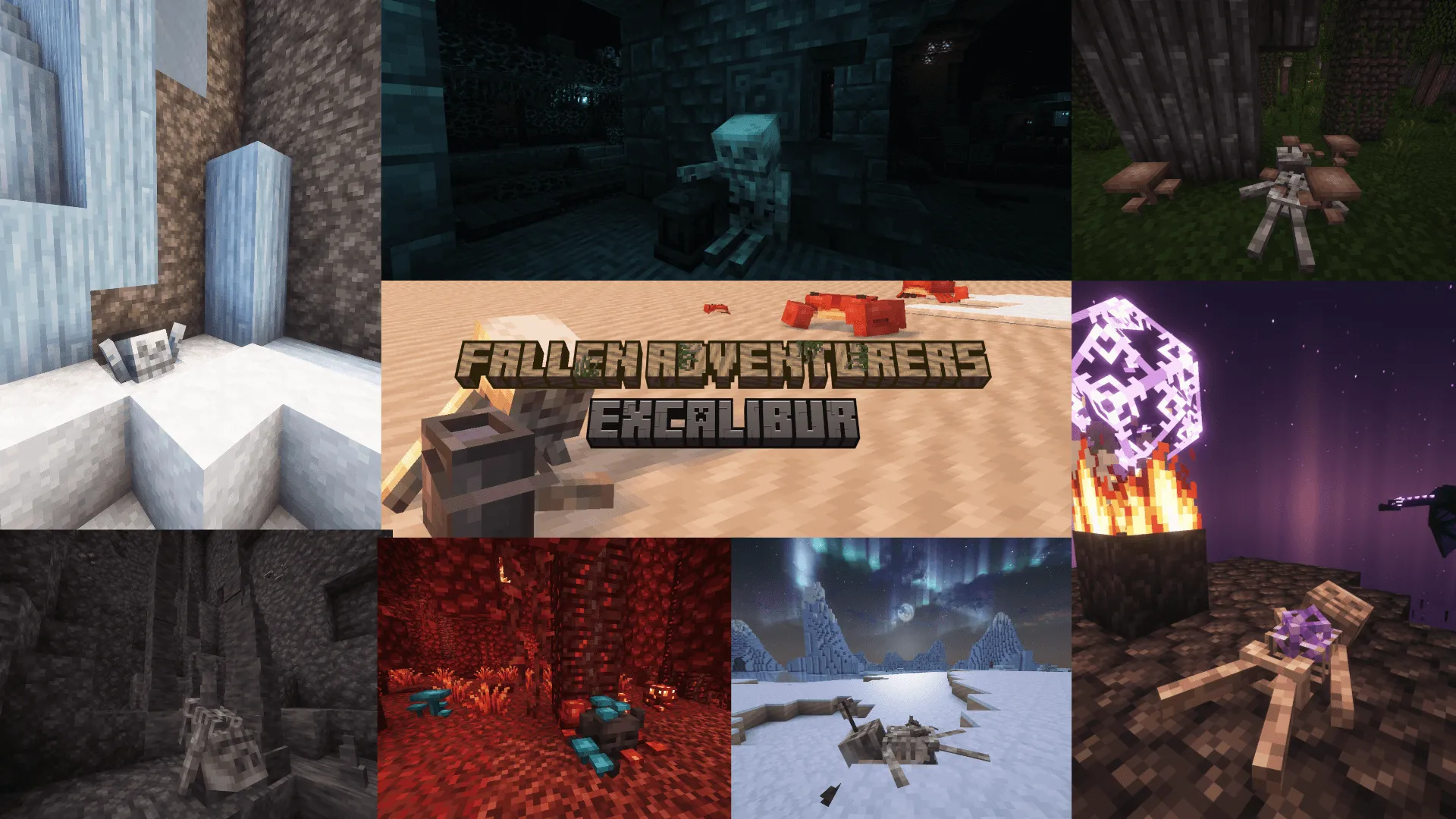 Excalibur | Realm RPG: Fallen Adventurers Support — скриншот 2 (Текстуры, Minecraft)