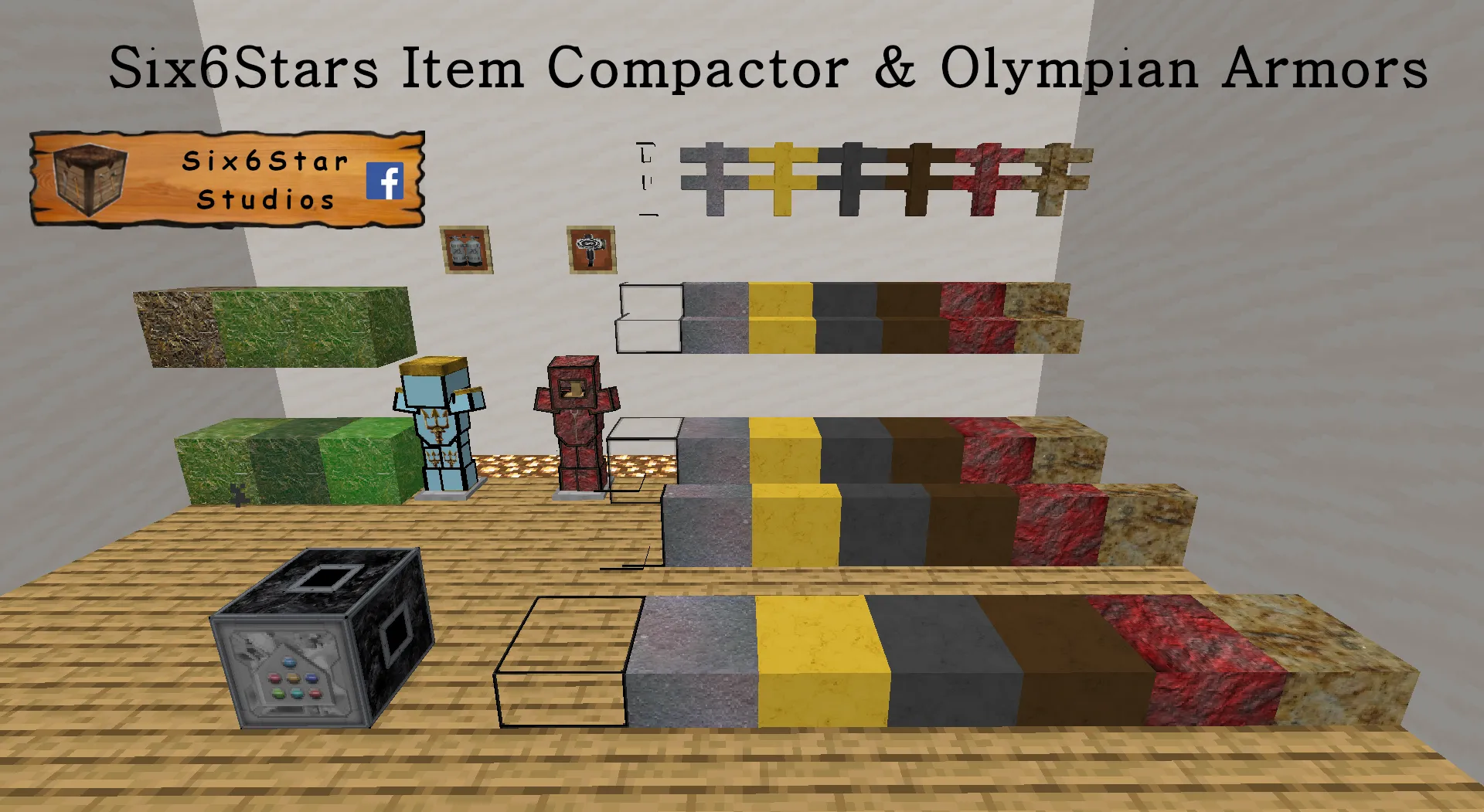Six6Stars Item Compactor and Olympian Armors, Моды, Minecraft