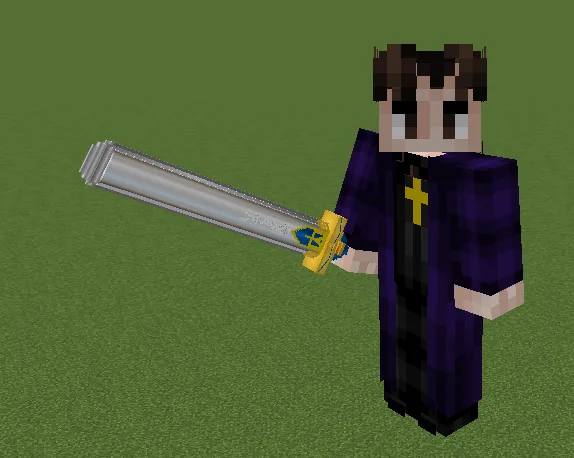 Excalibur 3D Model — скриншот 1 (Текстуры, Minecraft)
