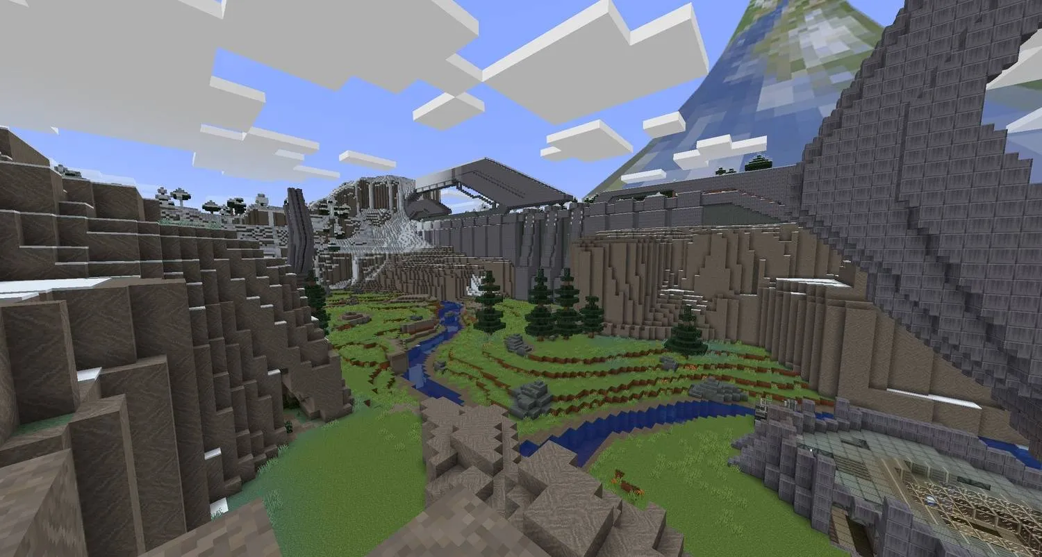 Halo Xbox 360 MashUp World — скриншот 1 (Карты, Minecraft)