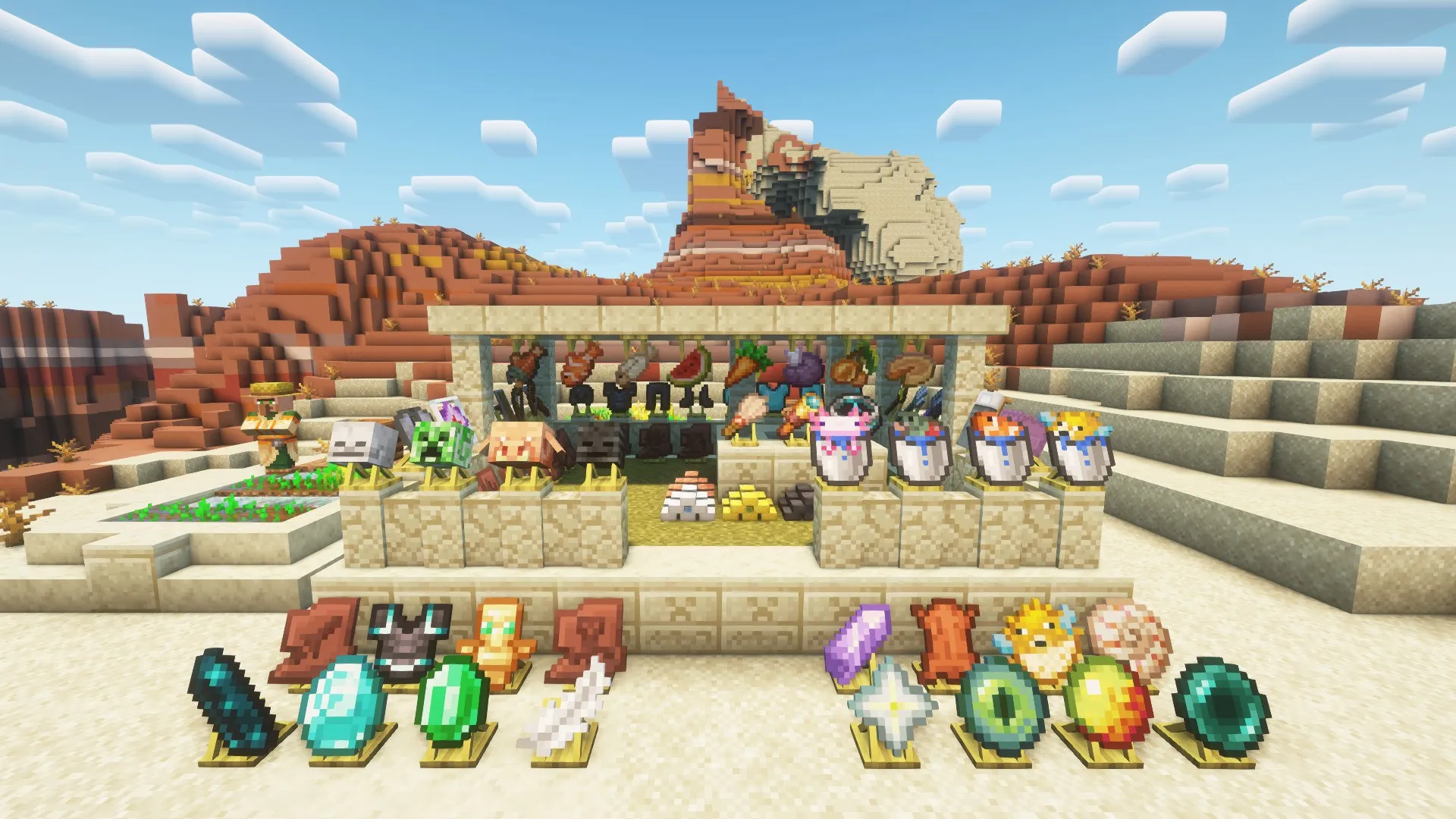 Displayed, Моды, Minecraft