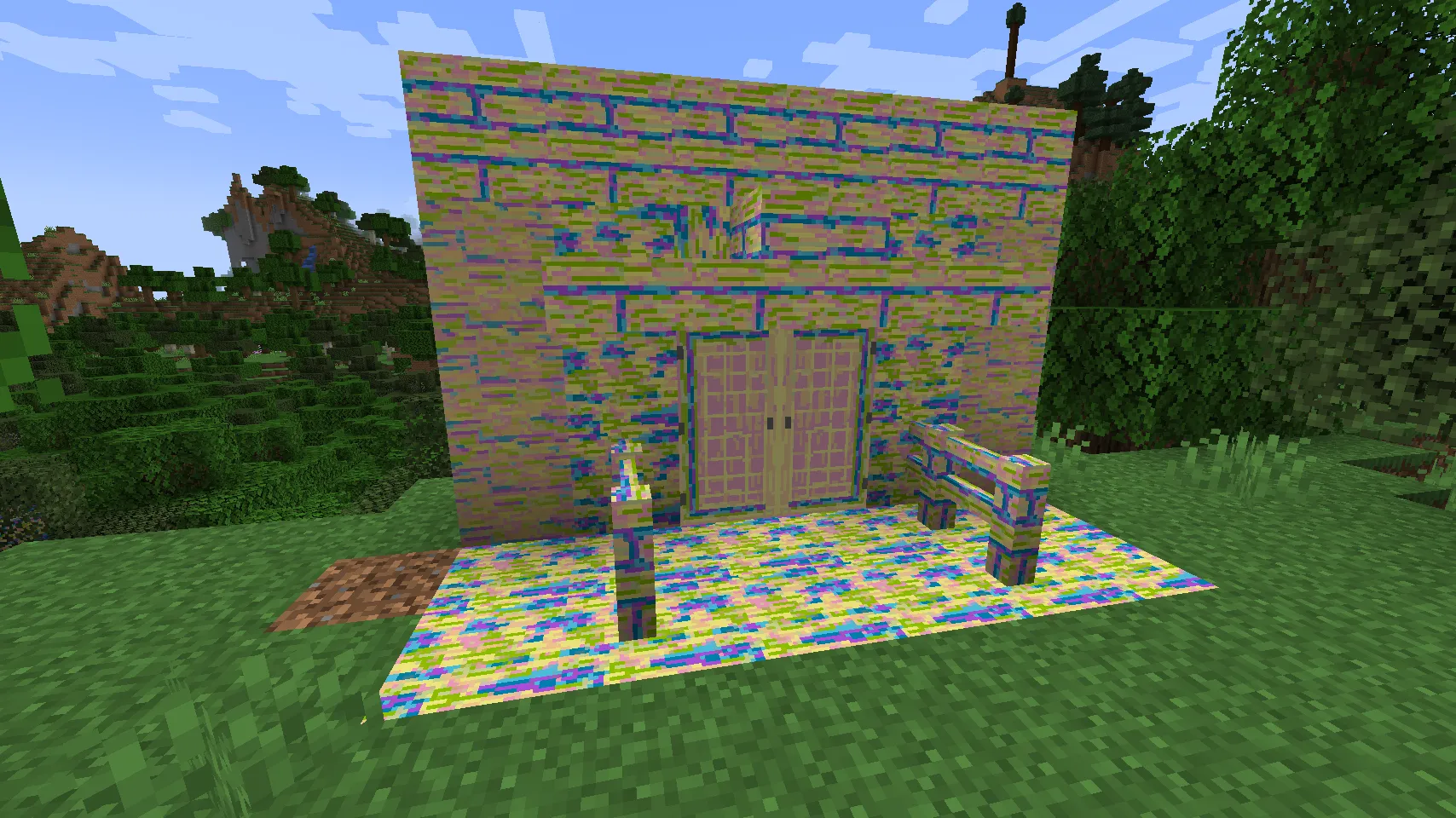 Pastel Rainbow Birch — скриншот 1 (Текстуры, Minecraft)
