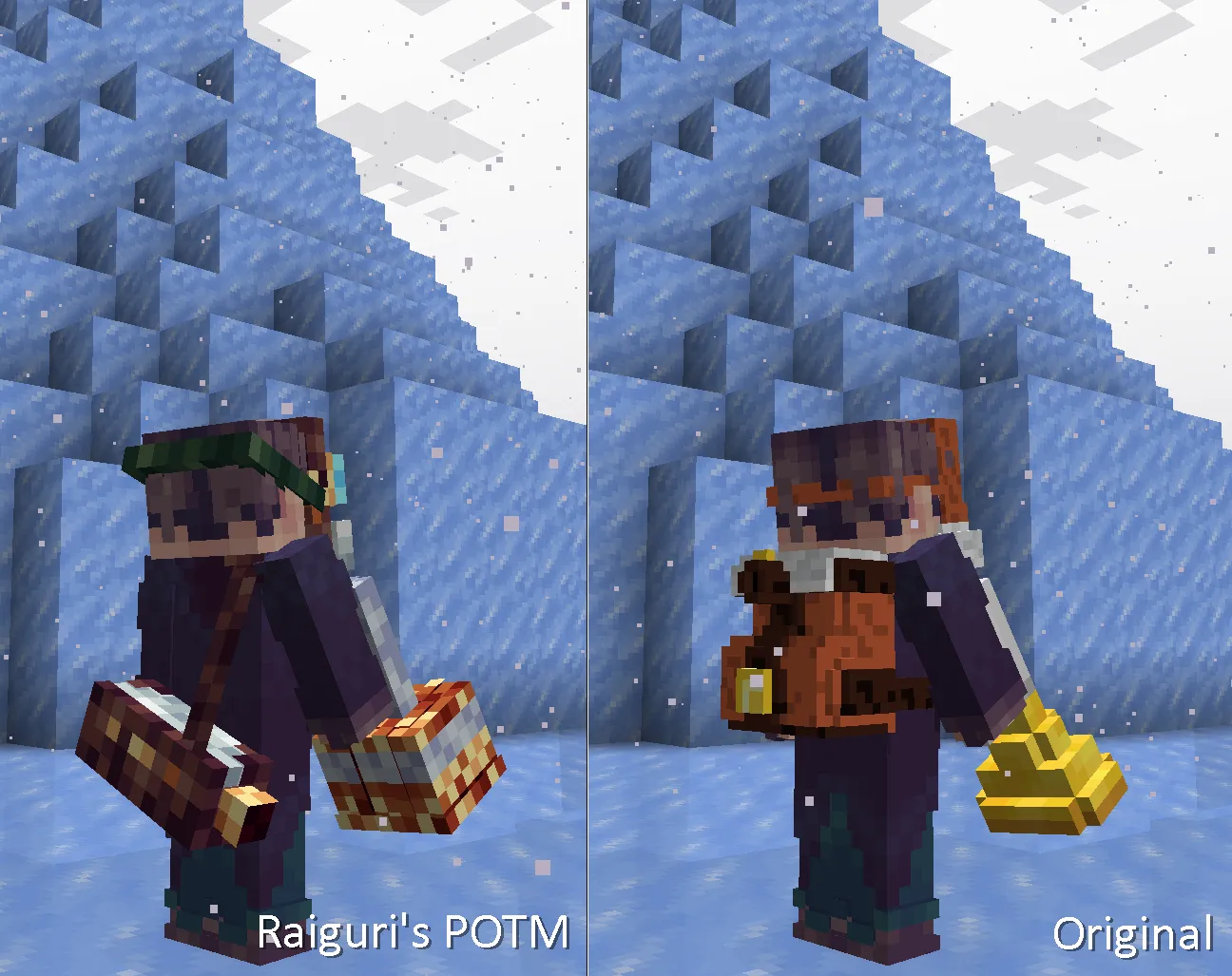 Raiguri's better POTR, Текстуры, Minecraft