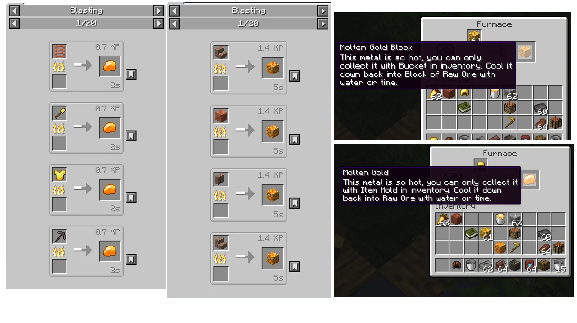 Smelting Metal - Realistic Metal And Gem Processing, Моды, Minecraft