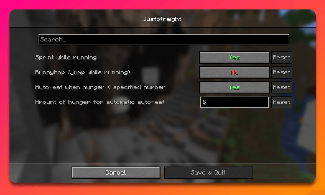 JustStraight — скриншот 1 (Моды, Minecraft)