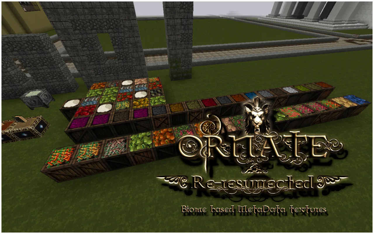 Ornate 5 Re-resurrected - MetaData AddOn — скриншот 1 (Текстуры, Minecraft)