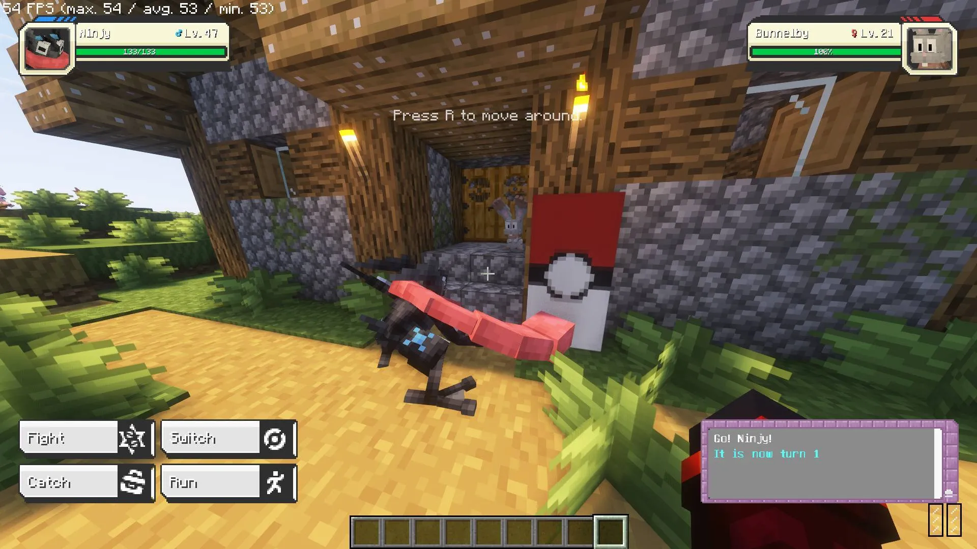 Pokemon Fire Red and Leaf Green interface for cobblemon., Текстуры, Minecraft