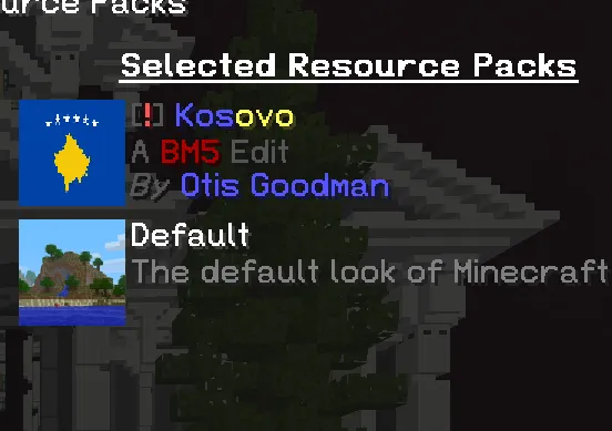 Kosovo, Текстуры, Minecraft