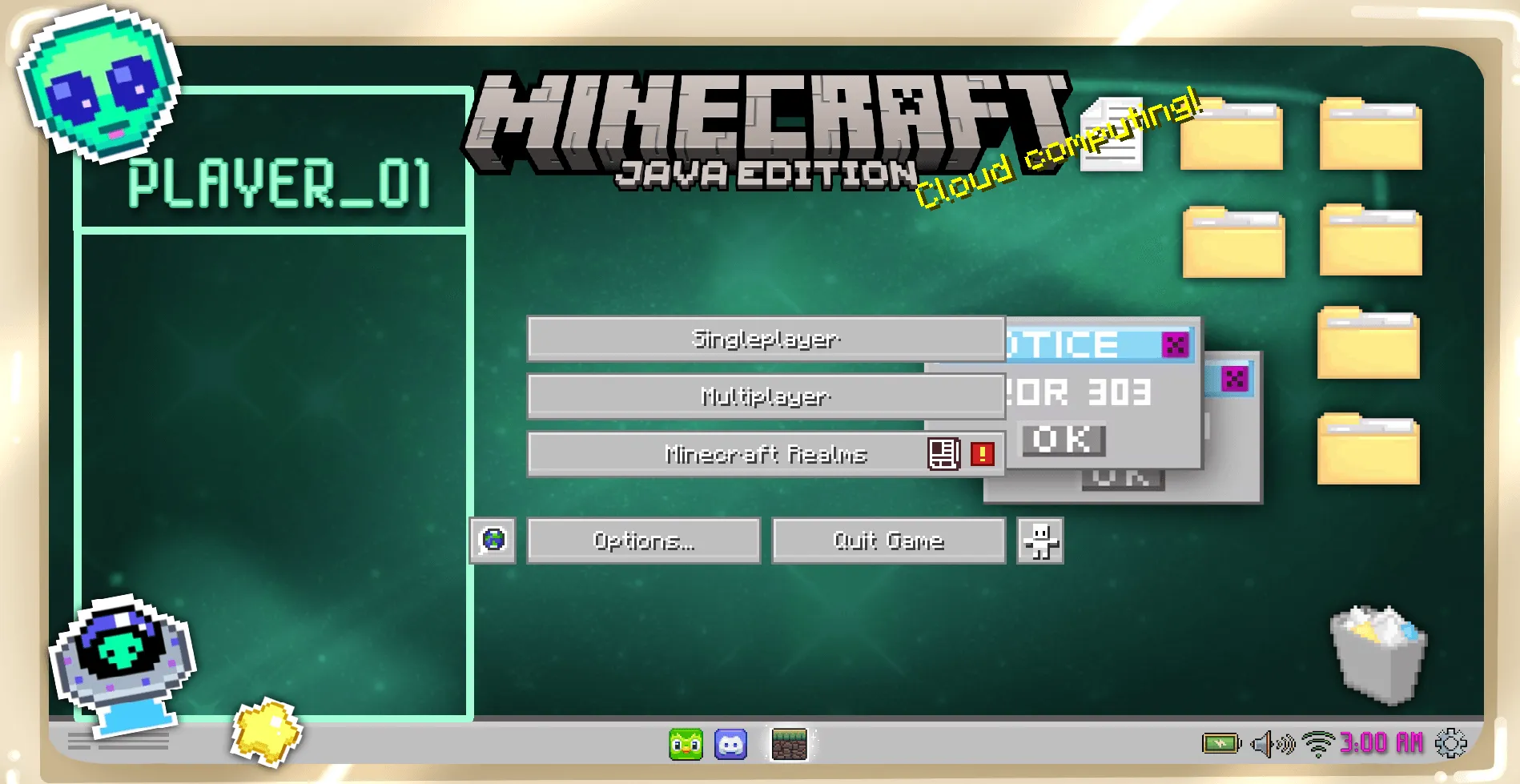 Space Alien.xo GUI , Текстуры, Minecraft