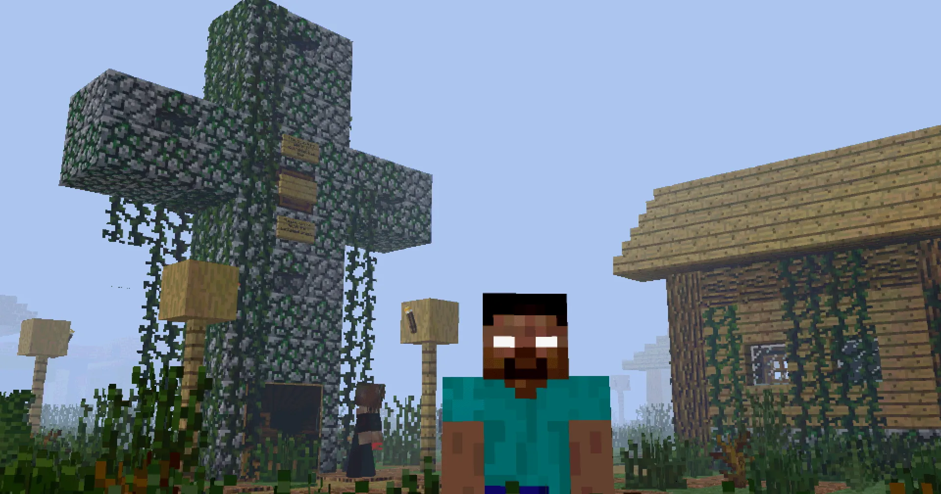 PS2 CRAFT - Zombie Survival Horror Edition — скриншот 4 (Модпаки, Minecraft)
