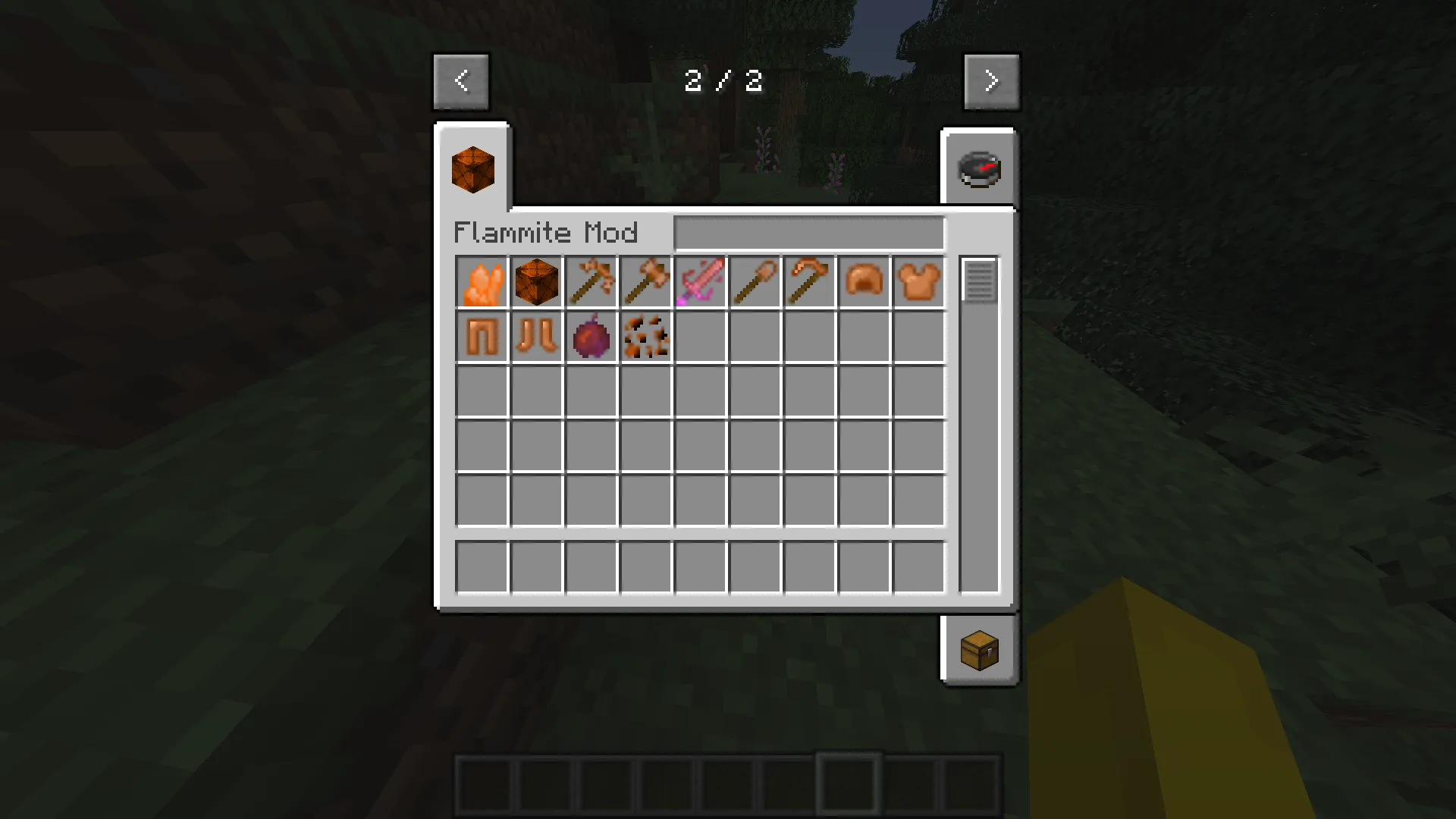 Flammite, Моды, Minecraft