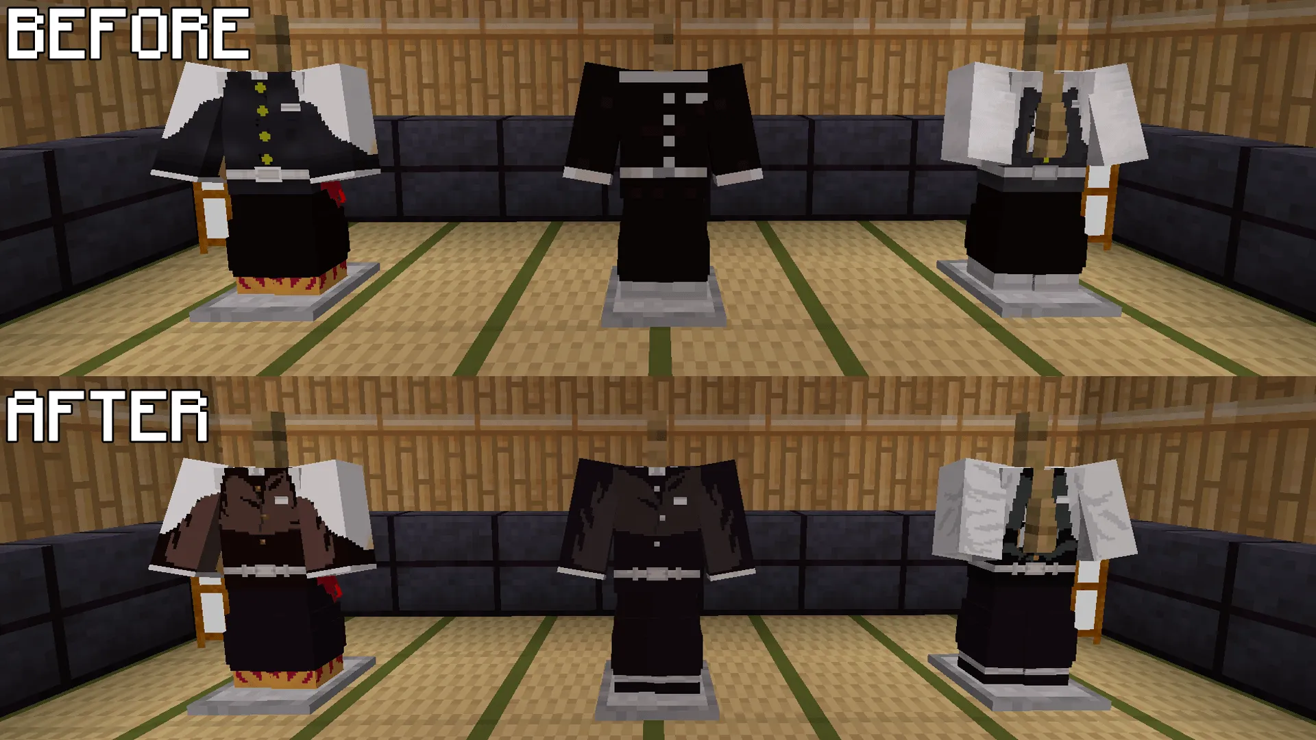 Techno's Kimetsu Textures — скриншот 1 (Текстуры, Minecraft)