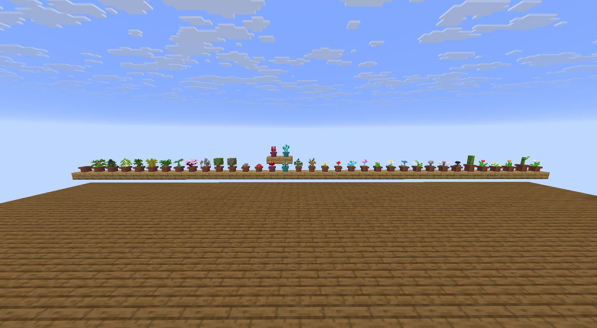 Oaks Flower Pots, Текстуры, Minecraft