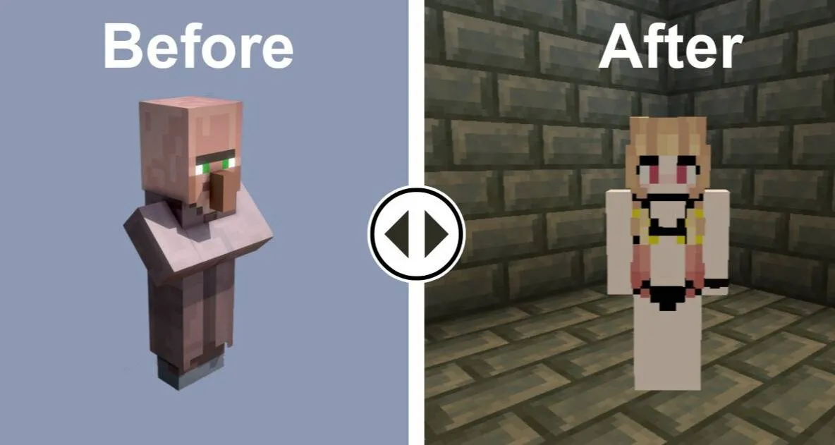 Waifu Villagers, Текстуры, Minecraft