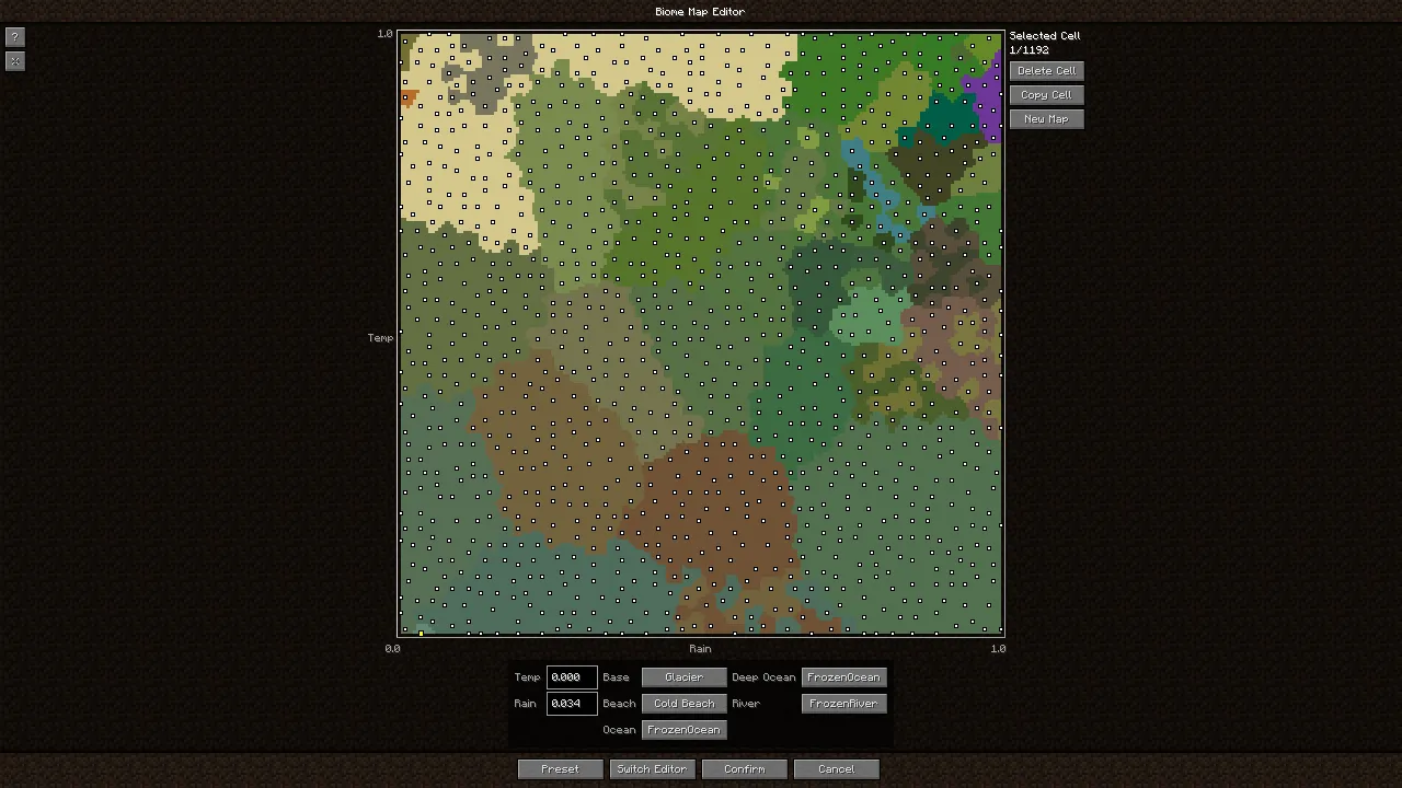 Modern Beta Forge Voronoi Climates — скриншот 2 (Моды, Minecraft)