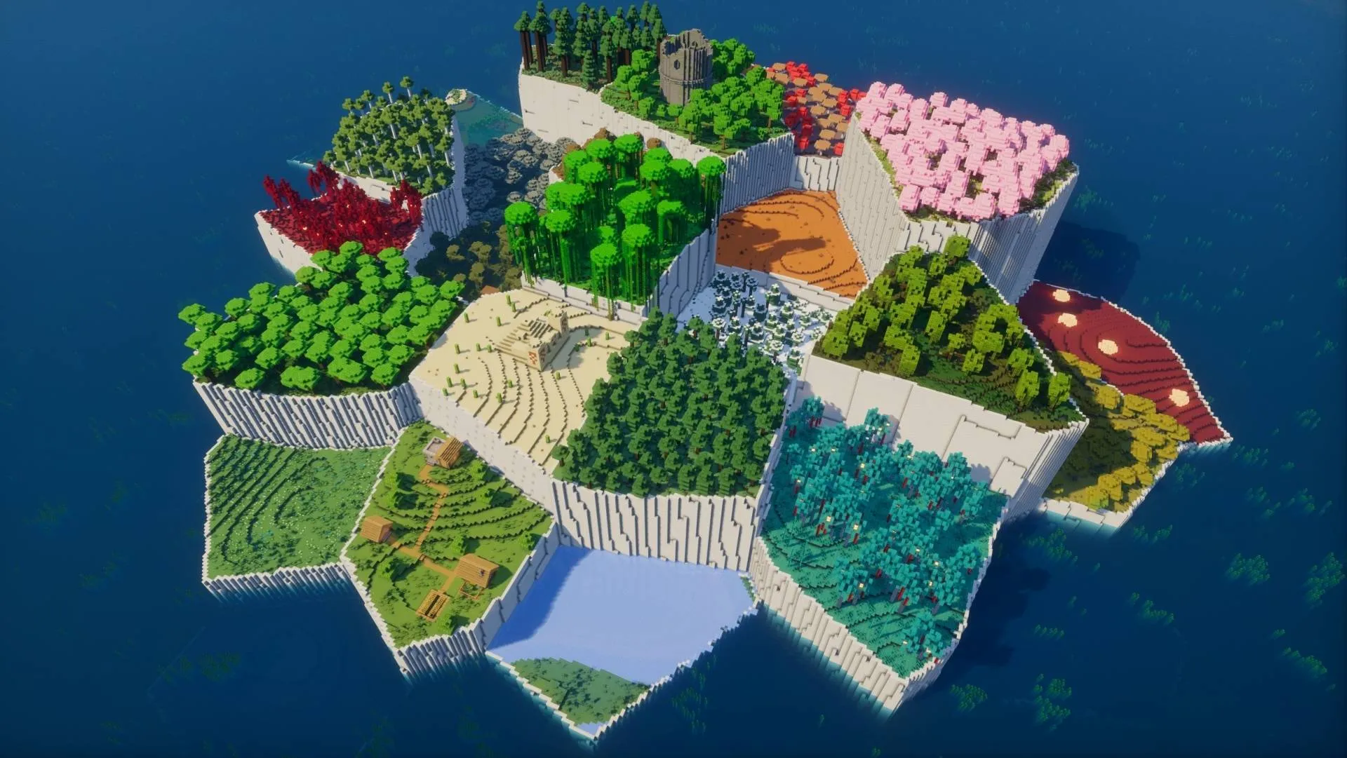 Multi-Biome Survival Island — скриншот 7 (Карты, Minecraft)