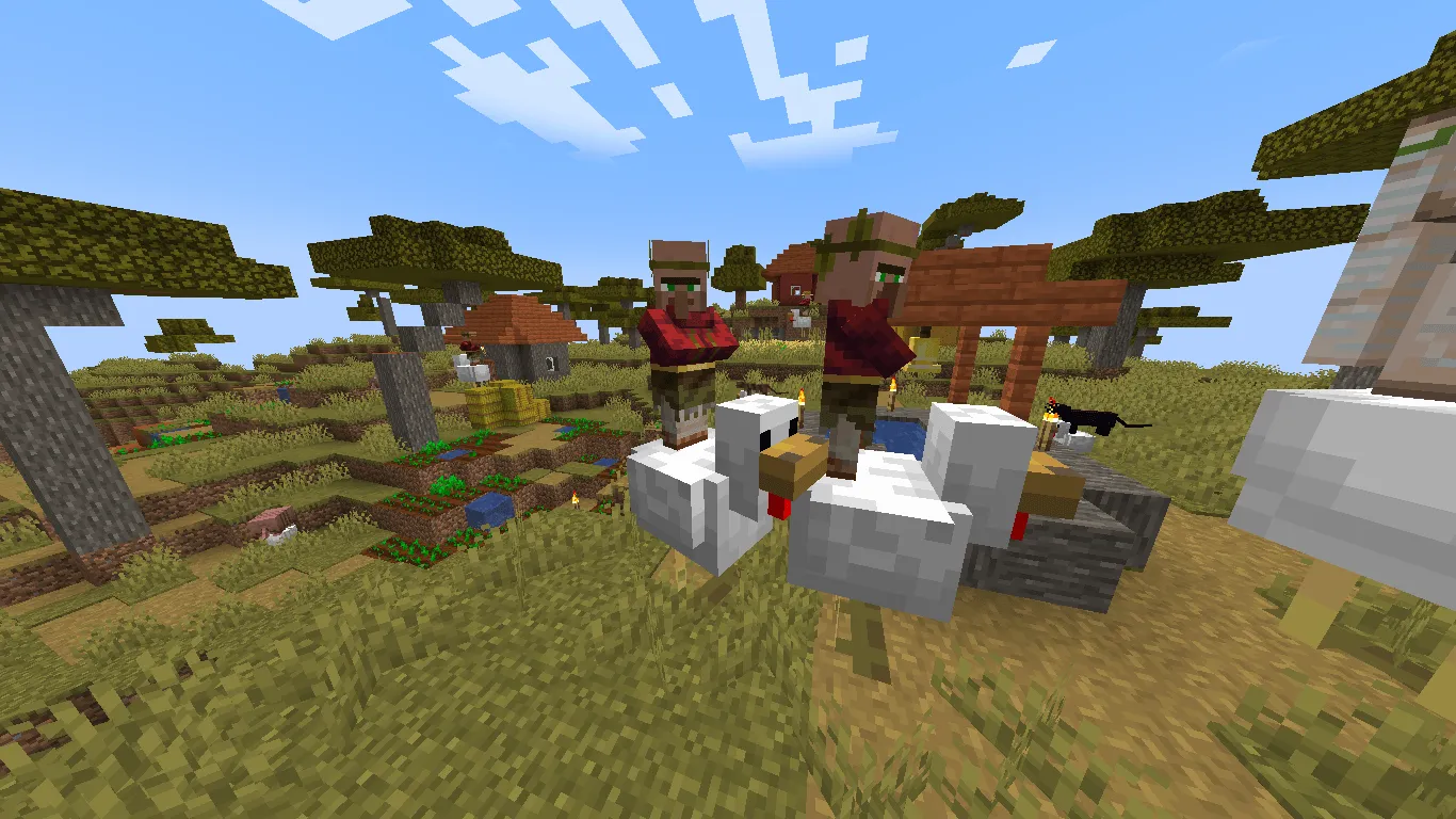 Minecraft but Every Mob is a Chicken Jokey, Моды, Minecraft