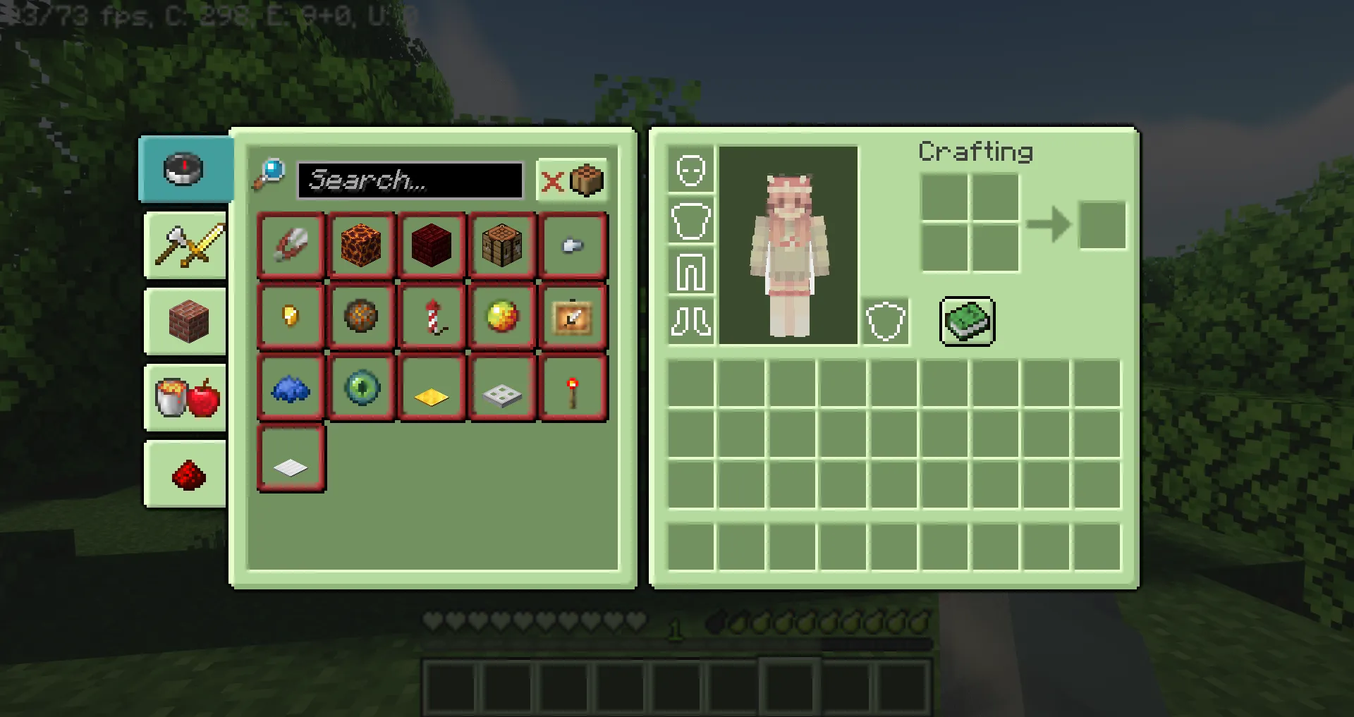 Pinku's Green GUI Pack — скриншот 7 (Текстуры, Minecraft)