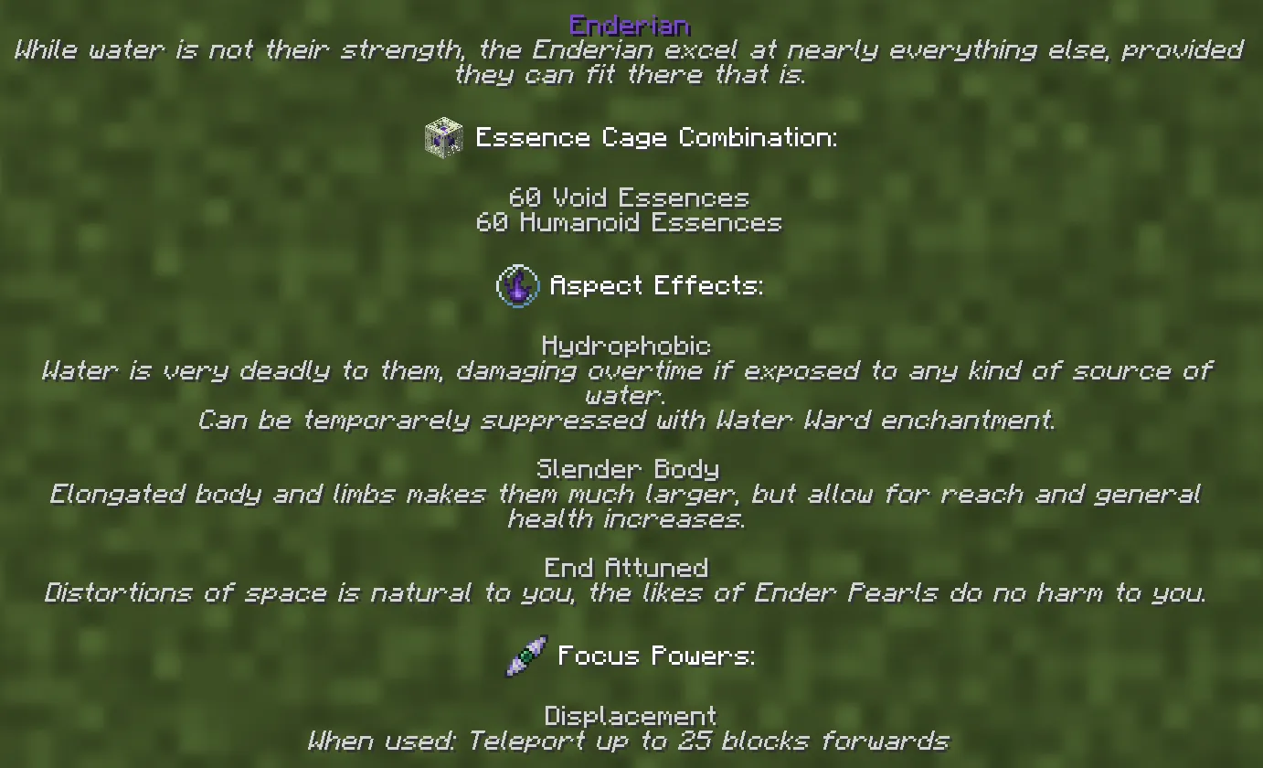 Aspects: CF, Моды, Minecraft