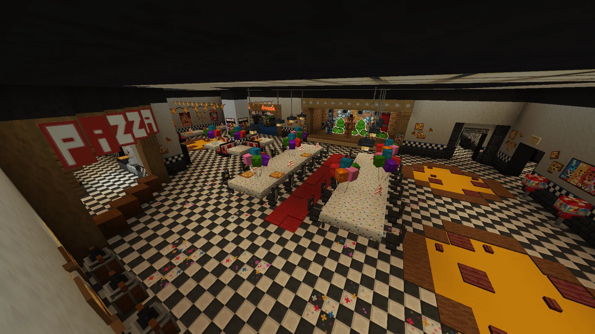 Rovdo's Fnaf Pizzeria, Карты, Minecraft