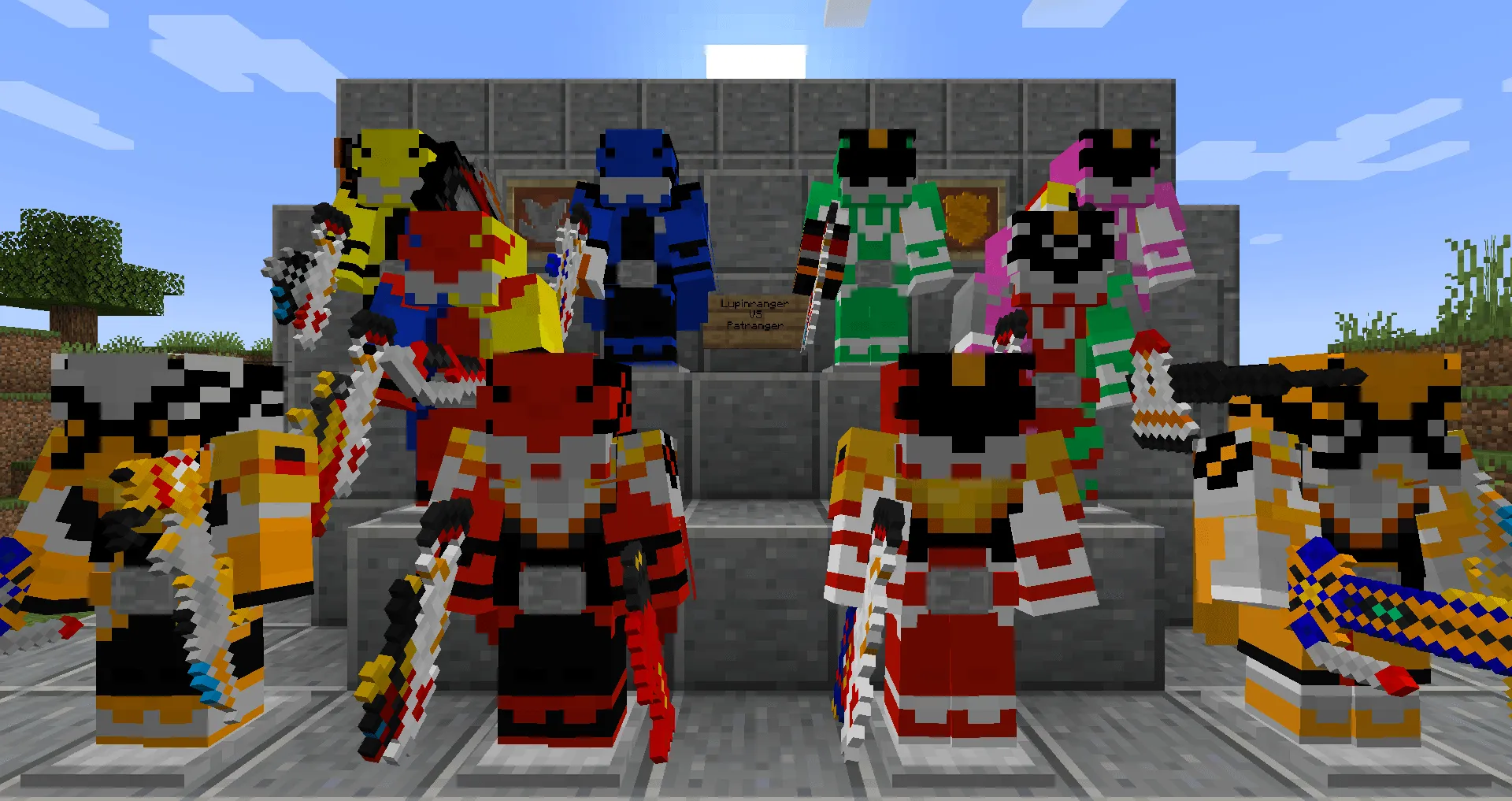 Super Sentai Craft, Моды, Minecraft