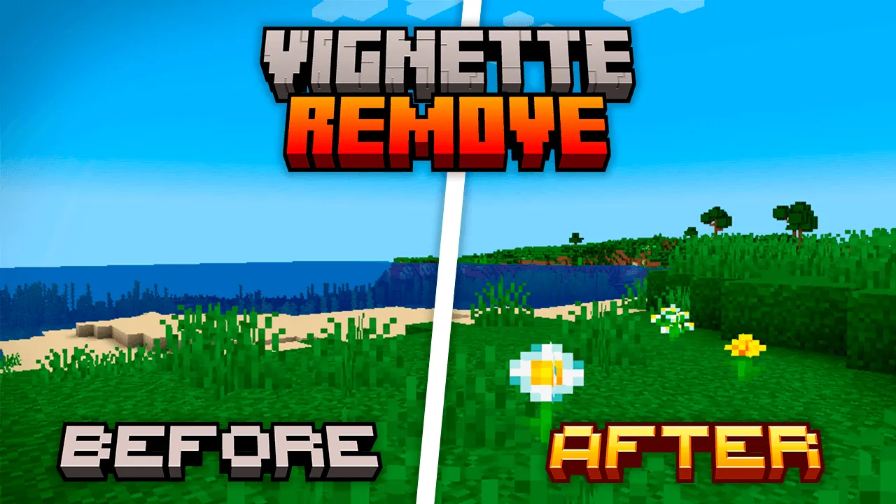 Remove Vignette — скриншот 1 (Текстуры, Minecraft)